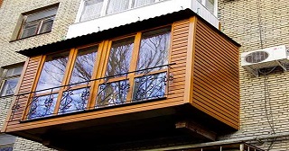 Внешняя отделка балкона Пушкино цена от 1053 руб. м/2.