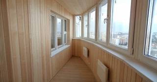 Внутренняя отделка лоджии Пушкино, цена от 211 руб. м2